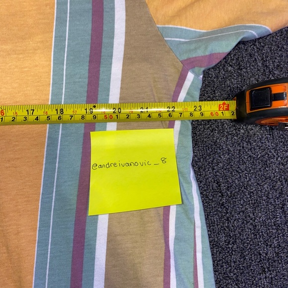 PacSun Abstract Multi-Colored Stripes T-Shirt - Picture 3 of 6